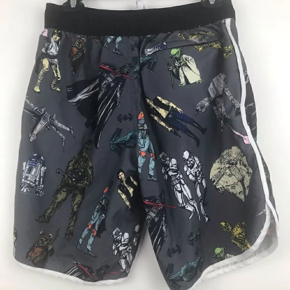 Star Wars Character Graphic Print Swim Trunks - Picture 3 of 11